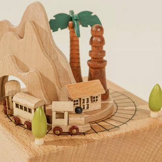 Beautiful Train Wooden Music Box on Design Life Kids