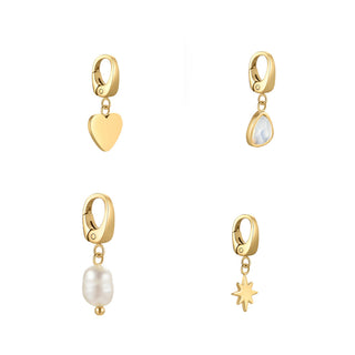 Modern and Minimalist Gold Paperclip Charm Bracelet at DLK