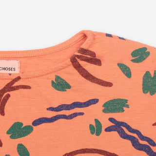 Bobo Choses-Strokes All Over Cropped Sweatshirt on Design Life Kids