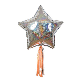MERI MERI-Silver Sparkly Star Balloons on Design Life Kids