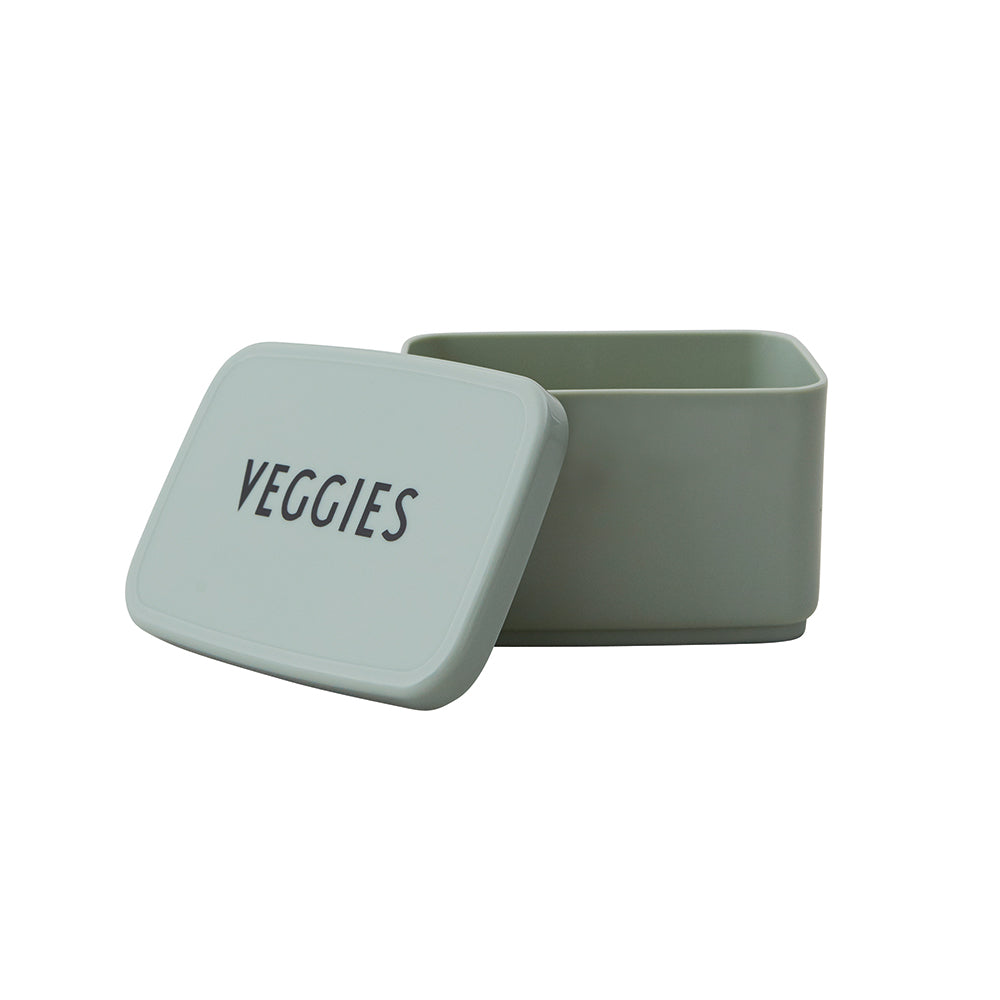 Design Letters Veggies Snack Box - Green