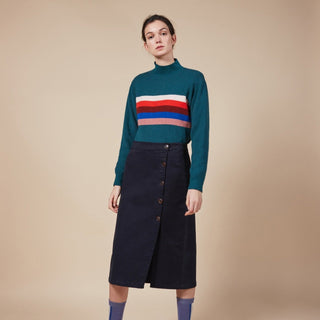 Bobo Choses-Multicolor Stripes Woven Skirt on Design Life Kids