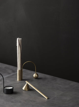 FERM LIVING-Balance Brass Candleholder on Design Life Kids