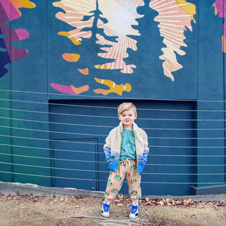 Maison Mangostan Forest Teddy Pullover Sweater on Design Life Kids