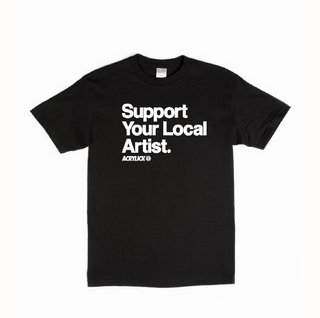 Acrylick-Support Your Local Artist Tee on Design Life Kids