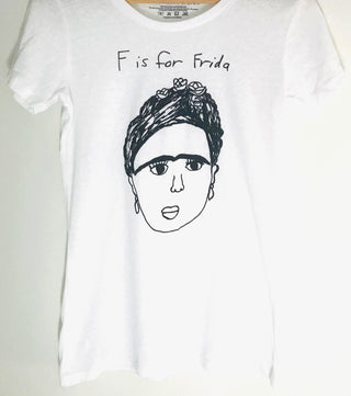 Anchors and Asteroids-F Is For Frida Tee on Design Life Kids