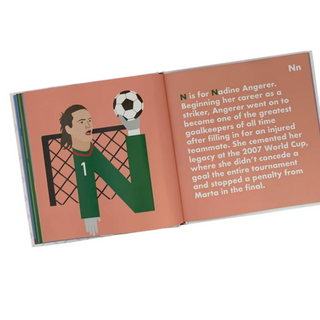 Alphabet Legends-Soccer Legends (Women) Alphabet Book on Design Life Kids