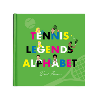 Alphabet Legends-Tennis Legends Alphabet Book on Design Life Kids