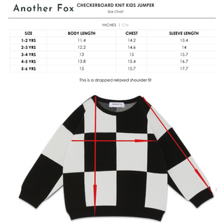 Another Fox Checkerboard Knit Jumper on Design Life Kids