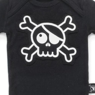 NUNUNU-Skull Patch Bodysuit on Design Life Kids