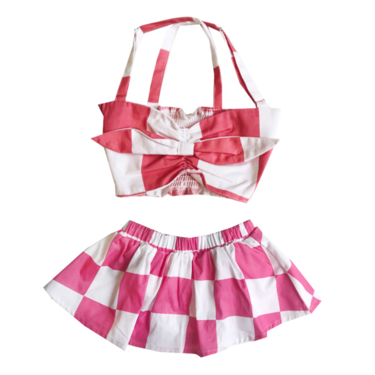 Banana Valentine Checkers Bandeau Top On DLK Design Life Kids banana-valentine-checkers-bandeau-top-on-dlk-design-life-kids