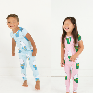 Banana Valentine-Soft Serve Ice Cream Pajamas on Design Life Kids