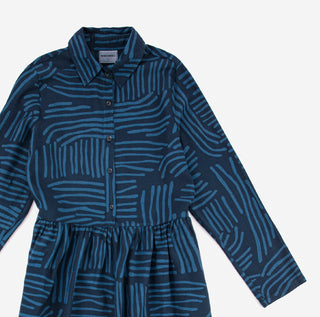 Stripe Flared Long Dress Bobo Choses on Design Life Kids