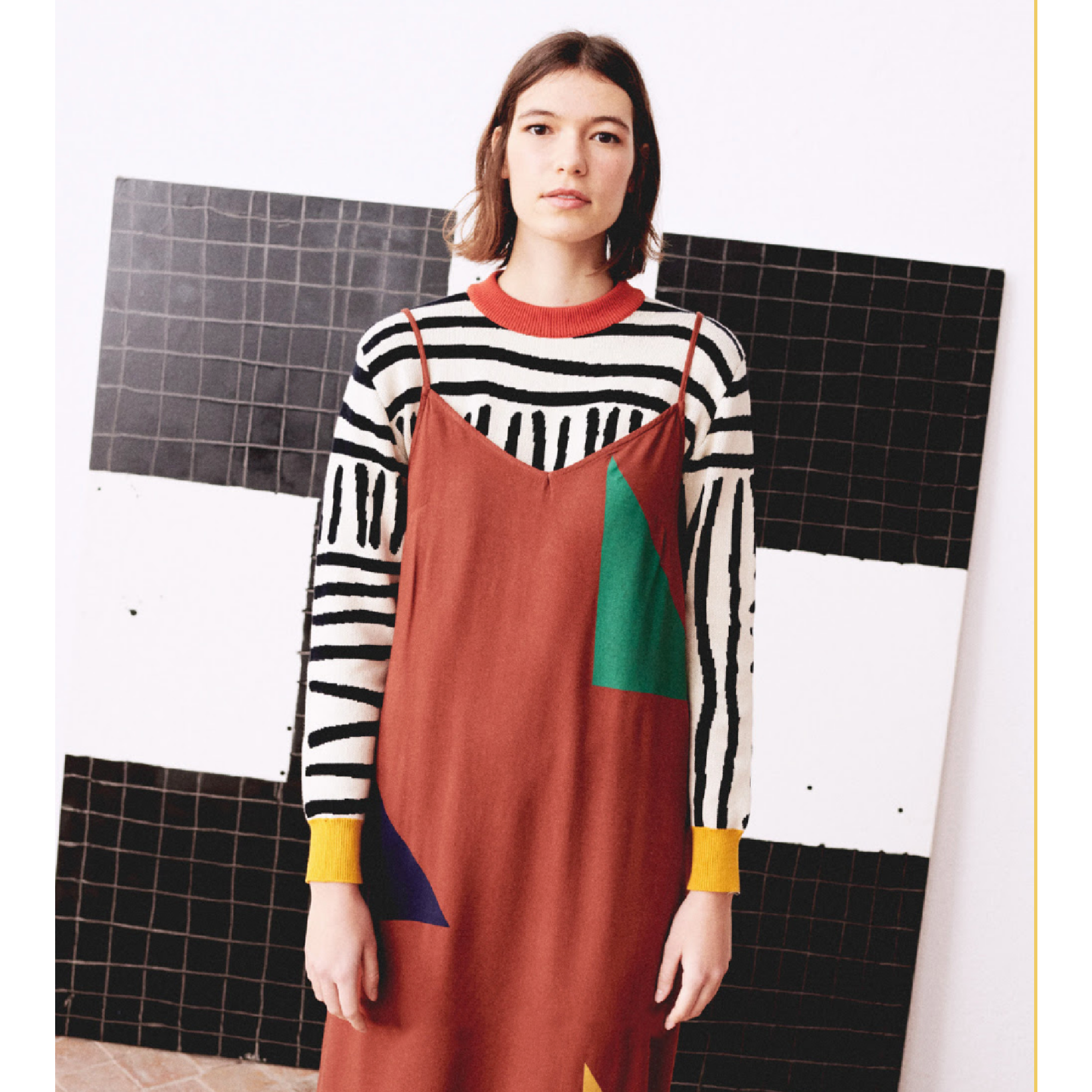 Geometric Sleeveless Flared Dress | Bobo Choses Geometric Sleeveless Flared Dress | Bobo Choses