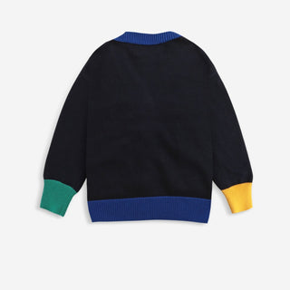 Bobo Choses-Multicolored Knitted Cardigan on Design Life Kids