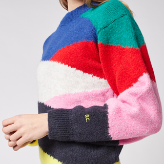Bobo Choses-Multicolor Print Knit Sweater on Design Life Kids