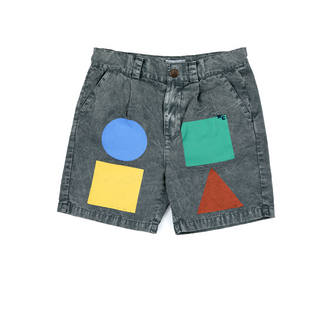 Bobo Choses Geometric Color Block Woven Bermuda Shorts at DLK