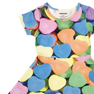 Romey Loves Lulu-Candy Hearts Skater Dress on Design Life Kids