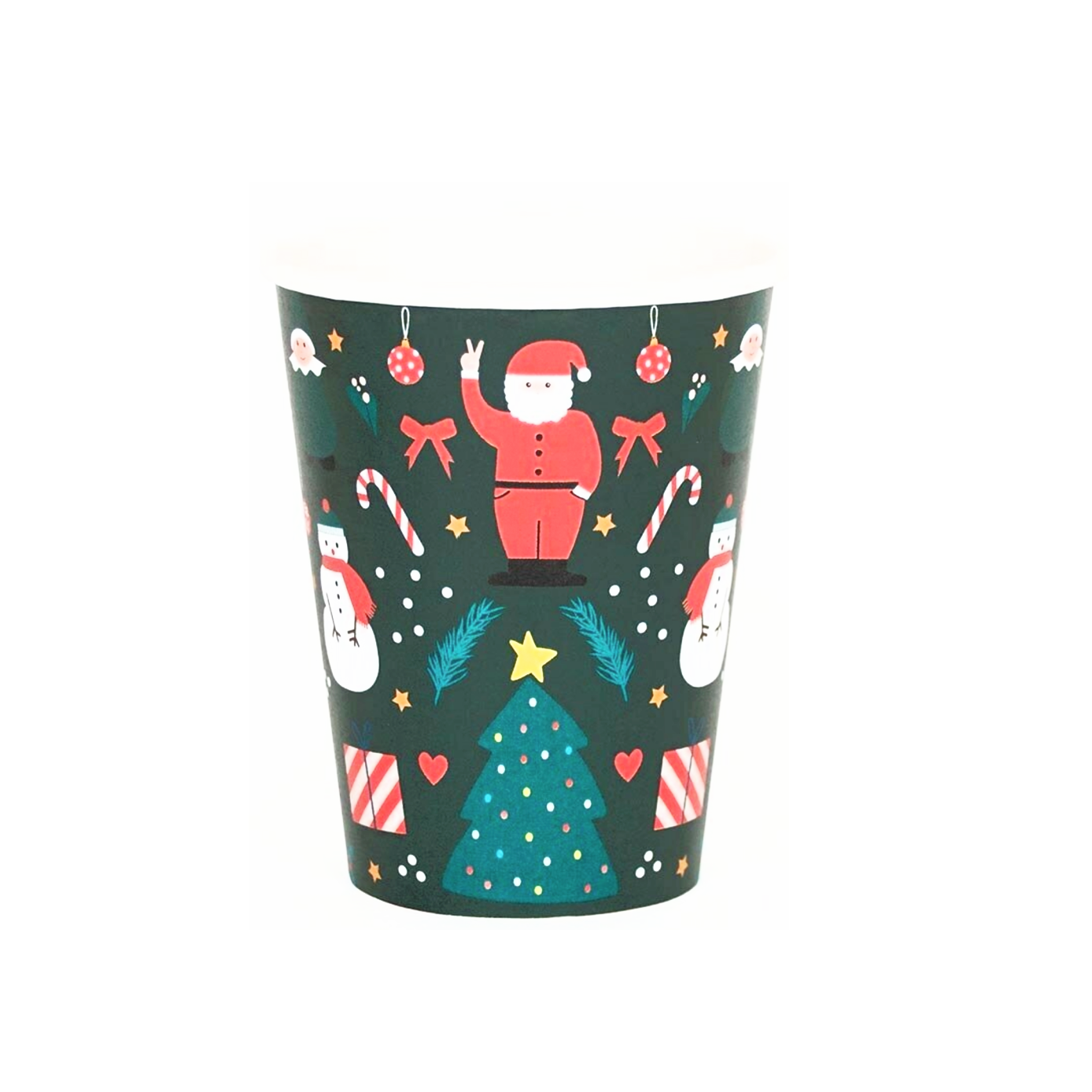 Reindeer Party Cups, Nutcracker, Elf, Set of Christmas Party Cups