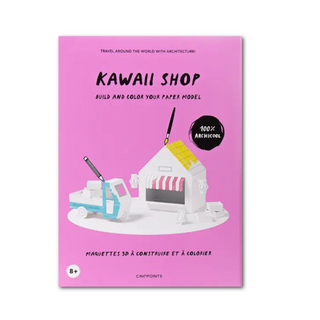 Kawaii Shop Paper Model Kit Cinqpoints on Design Life Kids
