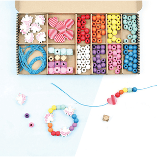 Rainbow & Flower Bracelet Making Kit by Cotton Twist – Mochi Kids