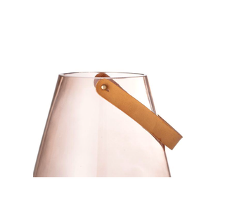 Bloomingville-Blush Glass Lantern on Design Life Kids