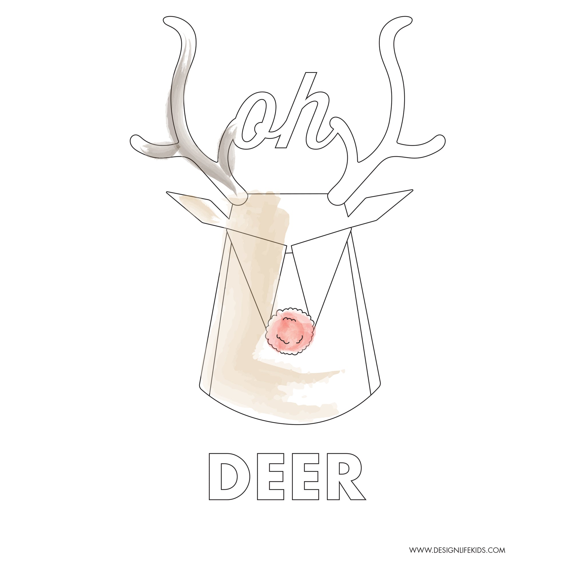 Happy Holidays Printable – Design Life Kids