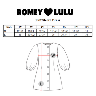 Romey Loves Lulu-Rainbow Puff Sleeve Dress on Design Life Kids