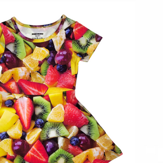 Romey Loves Lulu-Fruit Salad Skater Dress on Design Life Kids