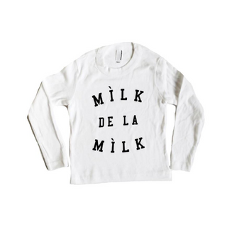 MILK MADE CLOTHING-Milk De La Milk Long Sleeve Tee on Design Life Kids