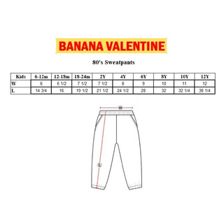 Banana Valentine-You're Amazing 80's Sweatpants on Design Life Kids