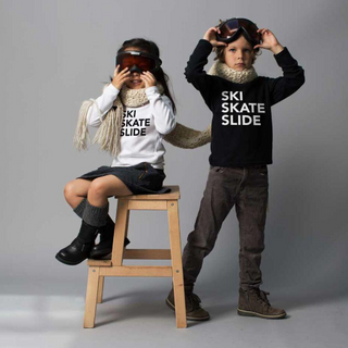 Wild Boys & Girls-Ski Skate Slide Tee on Design Life Kids