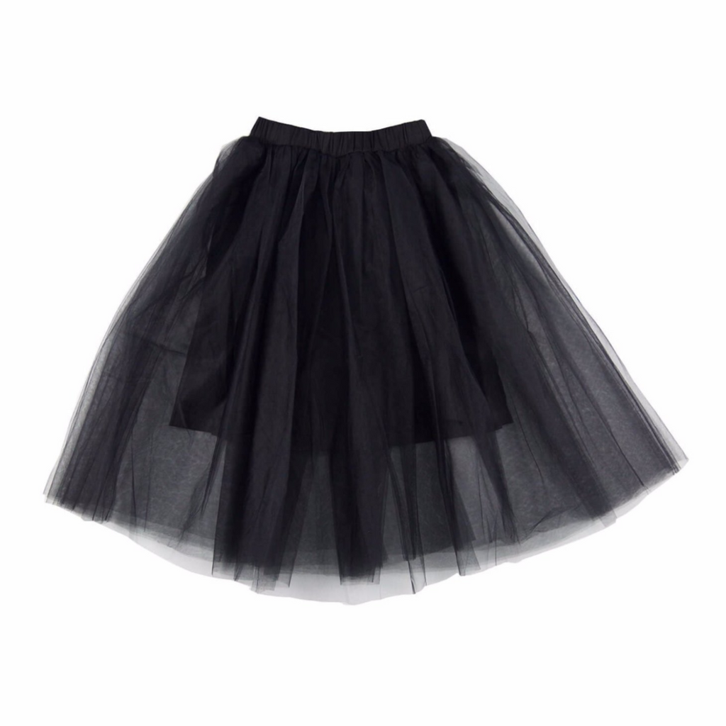 Beautiful Girls Clothing. Black Tulle Skirt on DLK – Design Life Kids