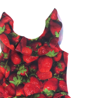 Romey Loves Lulu-Strawberries Swimsuit on Design Life Kids