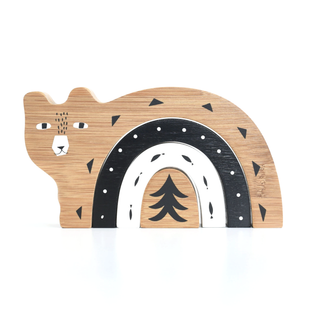 WEE GALLERY-Bamboo Nesting Bear on Design Life Kids