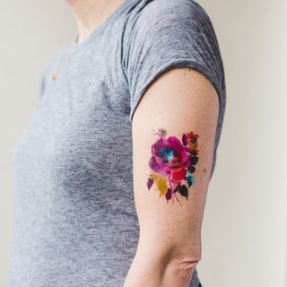 TATTLY-Festive Floral Tattoo on Design Life Kids