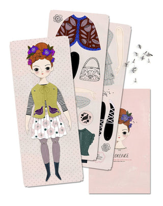 Of Unusual Kind-Florence Paper Doll Kit on Design Life Kids