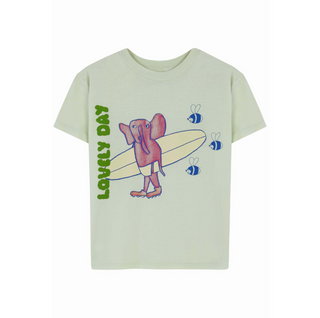 Fresh Dinosaurs Surfing Elephant Shirt on Design Life Kids
