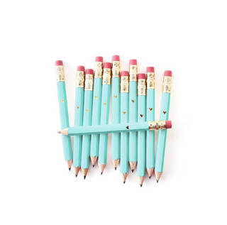 Inklings Paperie-Gold Heart Mini Pencils on Design Life Kids