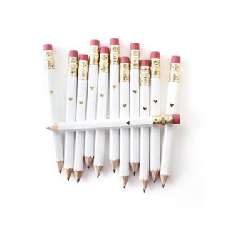 Inklings Paperie-Gold Heart Mini Pencils on Design Life Kids