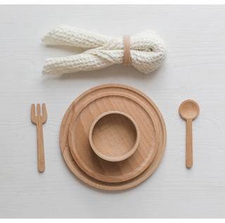 Handmade Wooden Plate Set on Design Life Kids