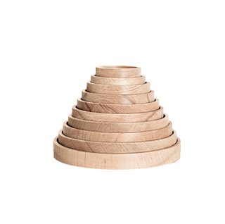 Handmade Wooden Stacking Cups on Design Life Kids