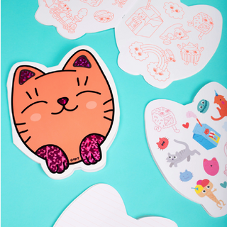 OMY Kitty Cat Activity Coloring & Sticker Book on Design Life Kids