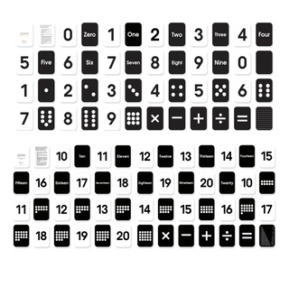 Happy Little Doers-Monochrome Numbers Flash Card Set on Design Life Kids