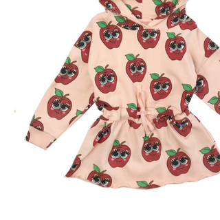 HUGO LOVES TIKI-Apples Hoodie Sweater Dress on Design Life Kids
