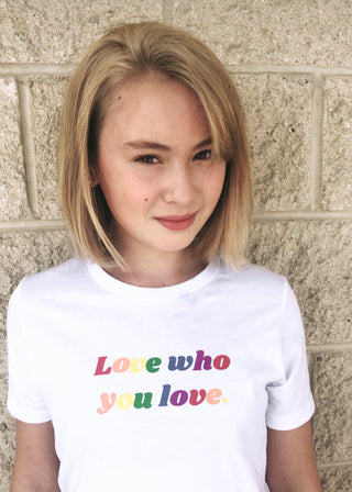On Your Sleeve-Love Who You Love Tee on Design Life Kids