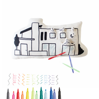 Imani Collective DLK Modern House Pillow on Design Life Kids