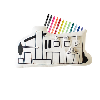 Imani Collective DLK Modern House Pillow on Design Life Kids