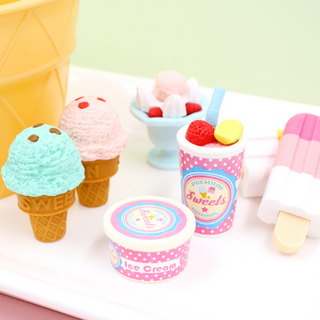 Japanese Iwako Ice Cream Shop Eraser Set on Design Life Kids
