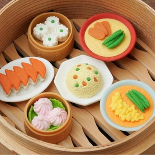 Iwako Chinese Foods Eraser Set on Design Life Kids